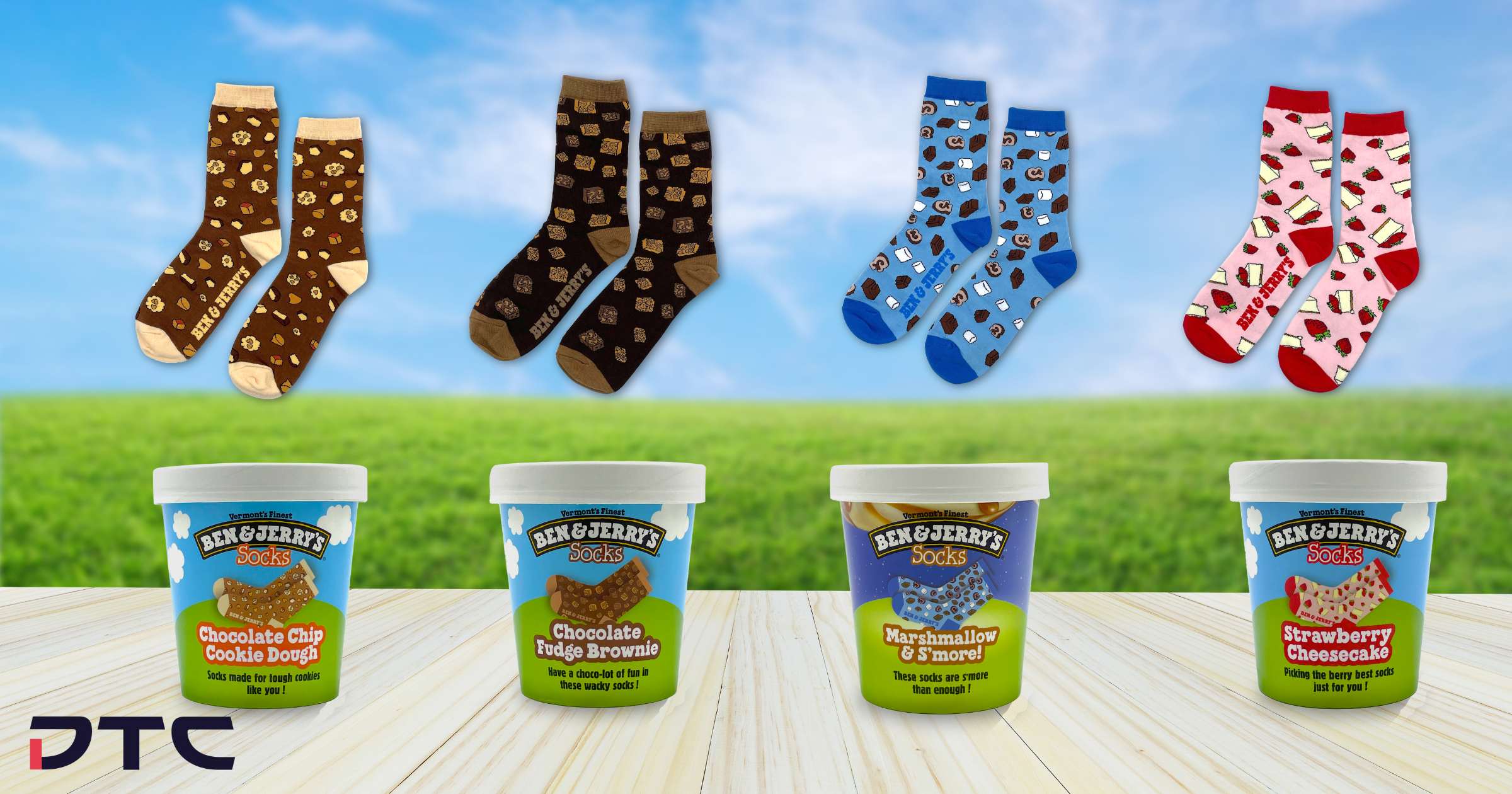 Ice Cream Meets Fashion: Ben & Jerry’s Custom Socks Boost Brand Love